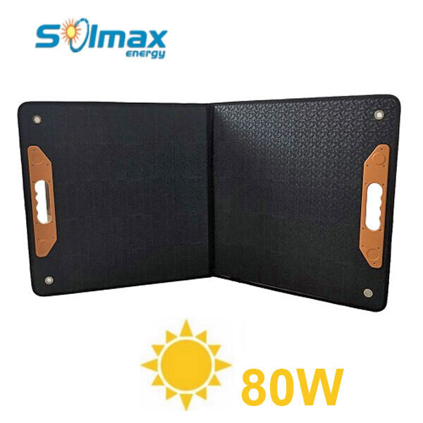 Pannello Solare Portatile 80 watt MONOCRISTALLINO ALTA EFFICIENZA: PIEGHEVOLE E PORTATILE