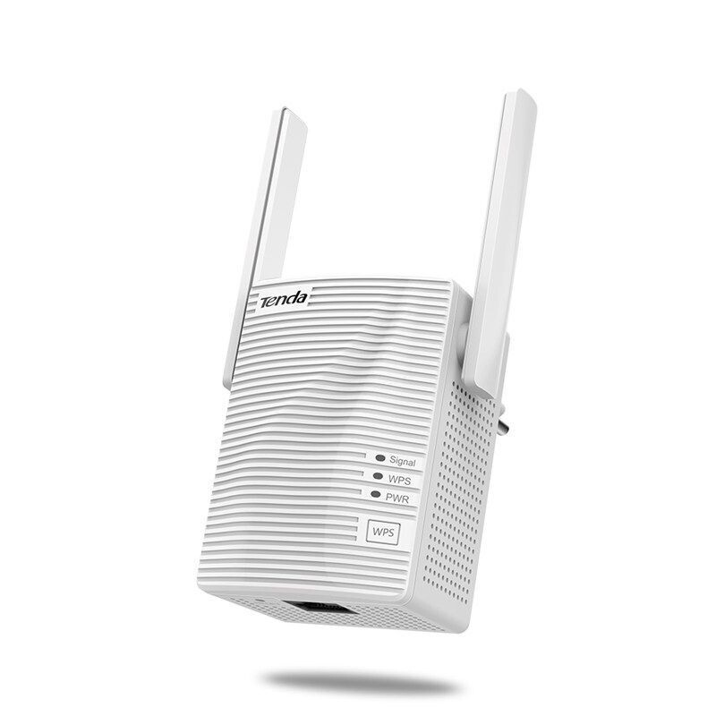 WIFI RANGE EXTENDER DUAL BAND DUE ANTENNE OMNIDIREZIONALI AMPIA COPERTURA ADATTO PER STREAMING IN FULL HD - TENDA AC750 A15 FINO A 433 MBPS - ESTENSORE
