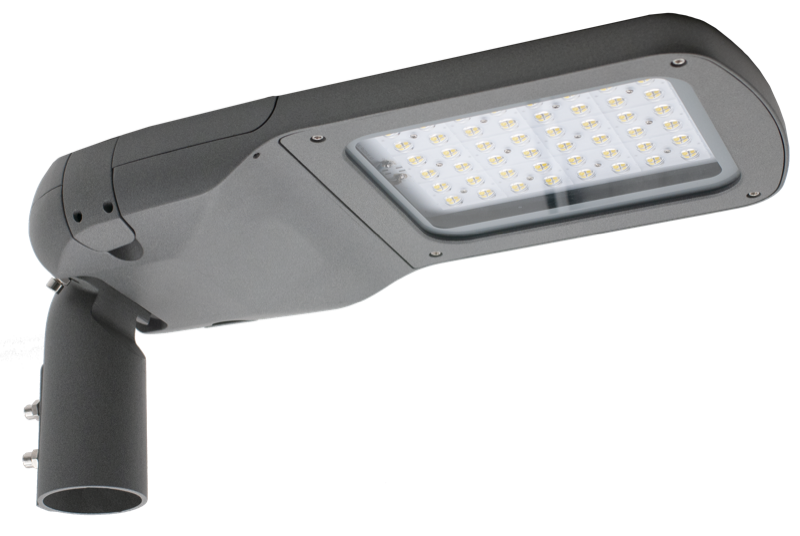 ARMATURA STRADALE 120W 14400 Lumen 4000K - EVOS CENTURY - FISSAGGIO TESTA-PALO ADATTO PER PARCHEGGI, CENTRI COMMERCIALI, AREE ESTERNE, EDICIFI INDUSTRIALI