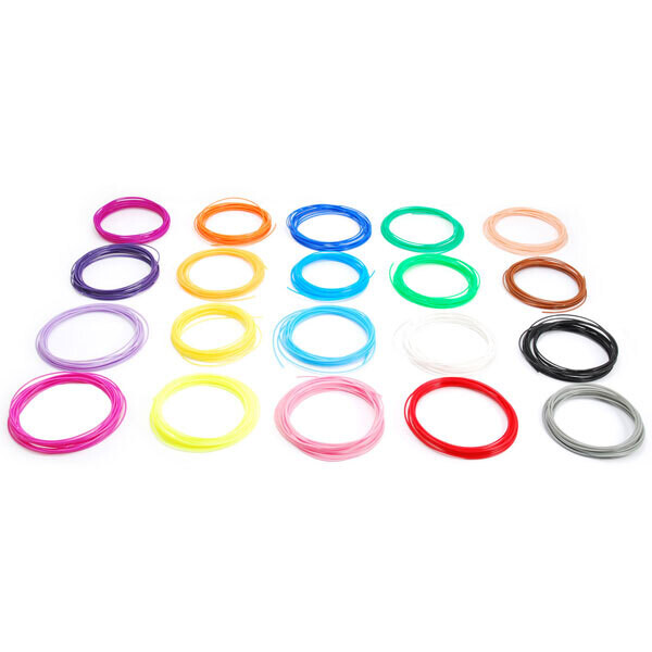 20 Rotoli ABS 1,75mm - ROCCHE DA 5 Metri Vari Colori