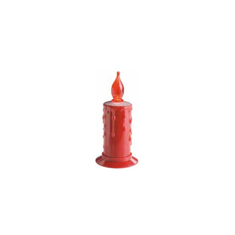 CANDELA ROSSA VOTIVA A BATTERIA