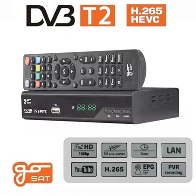 DECODER Ricevitore TV digitale terrestre DVB-T2 - H265 - Italiano