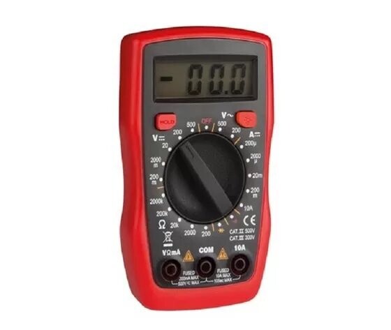 MULTIMETRO DIGITALE A 3 ½ CIFRE - 500V - 10A CON DISPLAY LCD RETROILLUMINATO