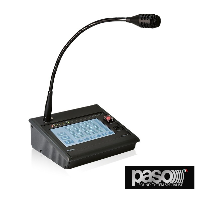 POSTAZIONE D’EMERGENZA CON DISPLAY TOUCH SCREEN RETROILLUMINATO DA 7" TSB8500-V PASO