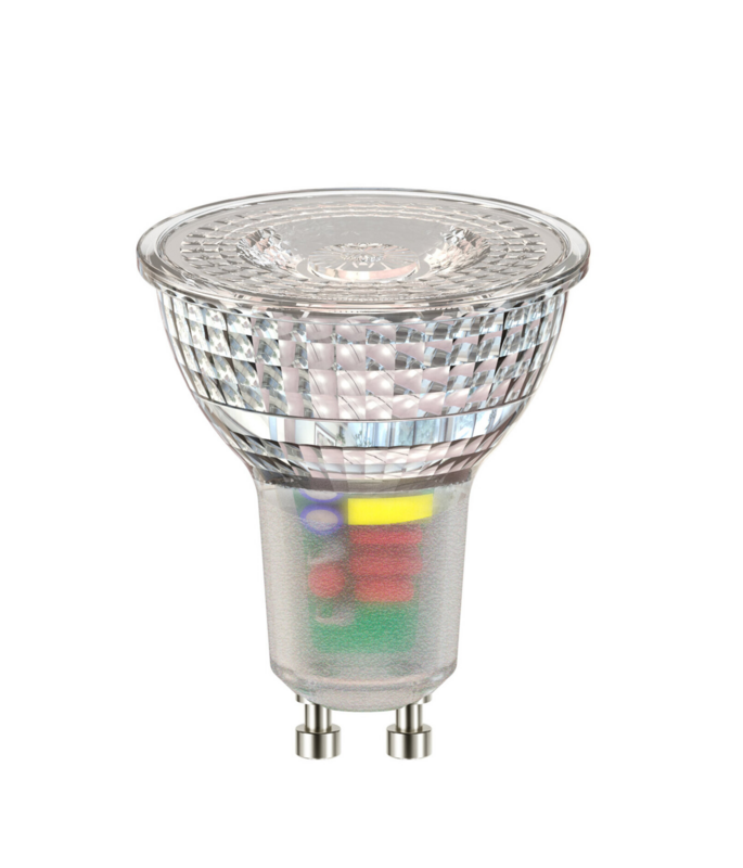 LAMPADINA FARETTO GU10 DIMMERABILE LED 5,5W (RESA 75W) LUCE BIANCO CALDA 3000K APERTURA 110°