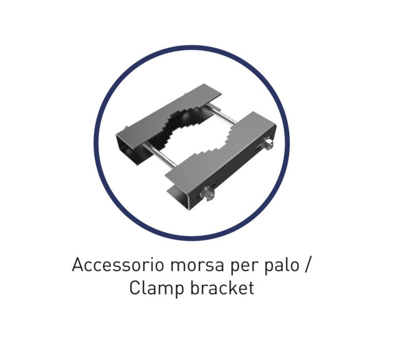 ACCESSORIO MORSA PER PALO PER FARETTI PROFESSIONALI KYOTO PER FARETTI DA 100W E 150W