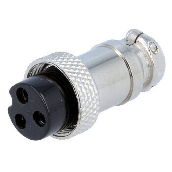 CONNETTORE PRESA MICROFONICA 3 POLI VOLANTE SCHERMATA
