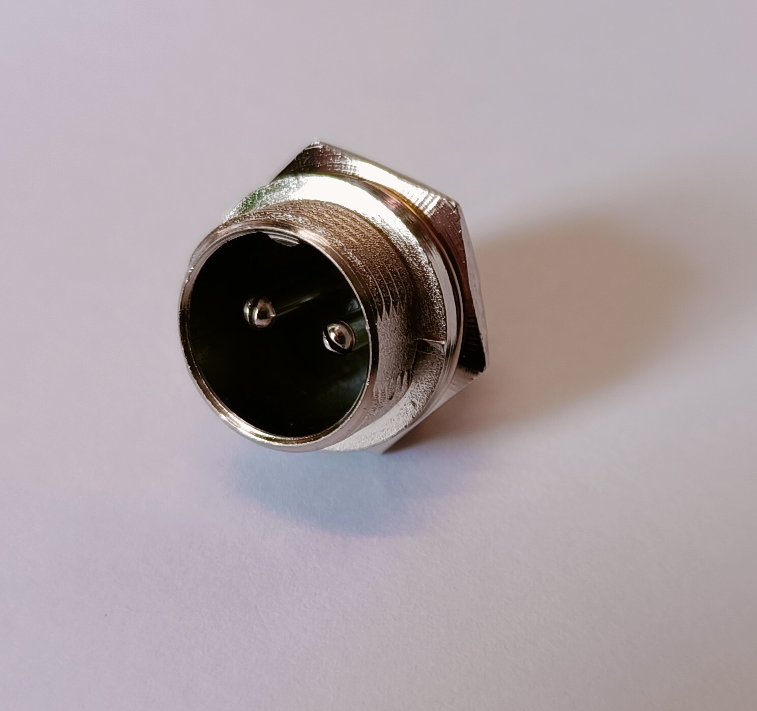 SPINA MICROFONICA 2 POLI DA PANNELLO SCHERMATA