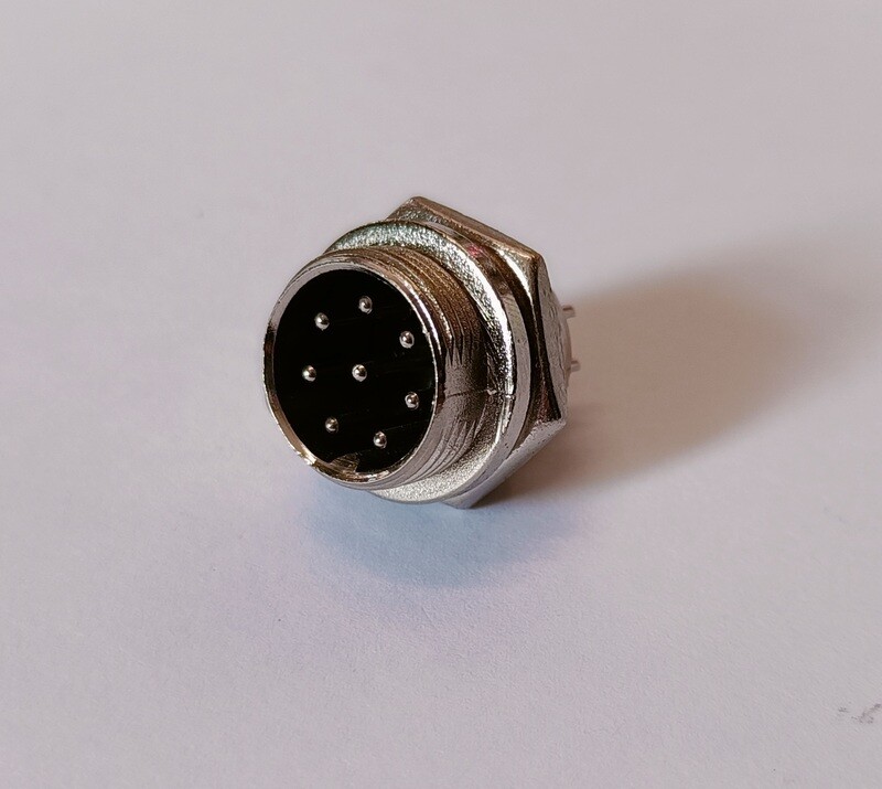 SPINA MICROFONICA 8 POLI DA PANNELLO SCHERMATA
