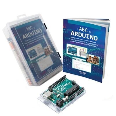 Arduino ORIGINALE con componenti per esperimenti E il Libro "l'ABC di Arduino"