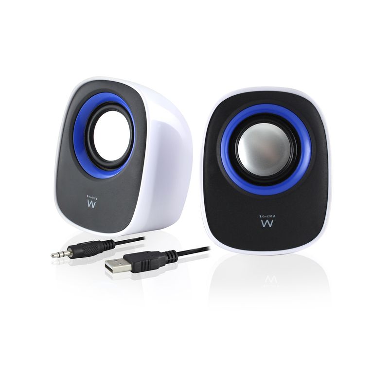 SISTEMA AUDIO COPPIA DI CASSE 2.0 ALIMENTATO VIA USB - IDEALI PER COLLEGARLE A COMPUTER, LETTORE CD, MP3, SMARTPHONE E TABLET