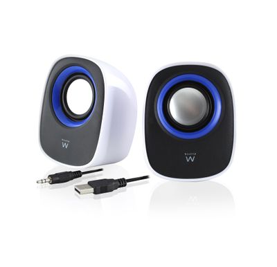 SISTEMA AUDIO COPPIA DI CASSE 2.0 ALIMENTATO VIA USB - IDEALI PER COLLEGARLE A COMPUTER, LETTORE CD, MP3, SMARTPHONE E TABLET