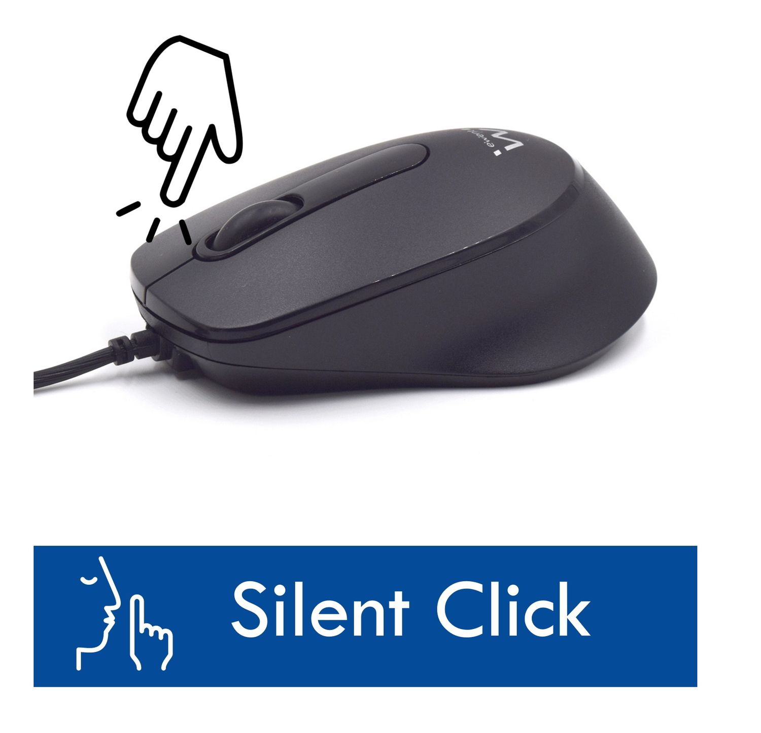 MOUSE OTTICO CON CLICK SILENZIOSO E DESIGN ADATTO ANCHE PER MANCINI - AMBIDESTRO