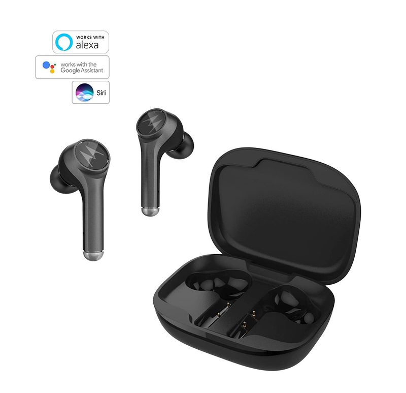 AURICOLARE STEREO FINO A 18 ORE DI RIPRODUZIONE CON CUSTODIA DI RICARICA IMPERMEABILI MOTOROLA VERVEBUDS 800