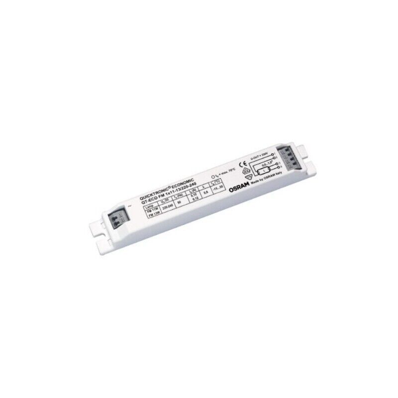 TRASFORMATORE ELETTRONICO QUICKTRONIC QT-ECO OSRAM FM 1 X 11W - 13W 220V - 240V ADATTO PER TUBI FM T2