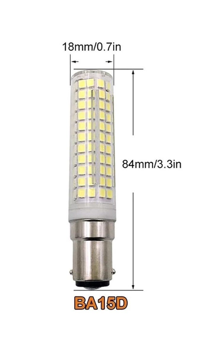 LAMPADINA LED ATTACCO B15D BA15D (BAIONETTA / FRANCESE) 15W DI CONSUMO RESA CIRCA 150W CLASSE A DIMMERABILE