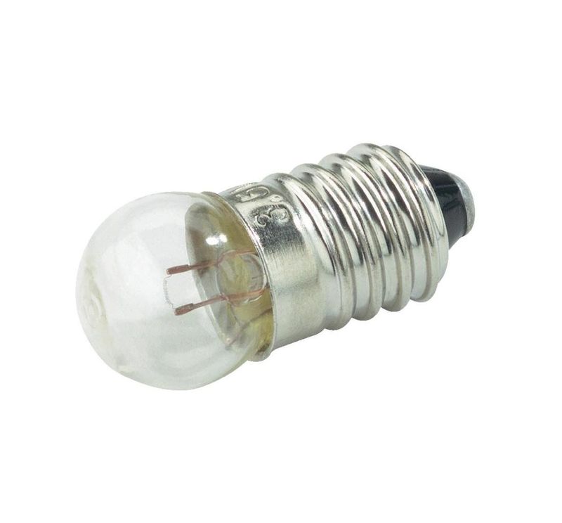 Lampadina 4,8V 2W E10 Micro Sfera 15X29 IDEALE PER CIRCUITI ELETTRONICI - ESPERIMENTI LABORATORIO SCUOLA