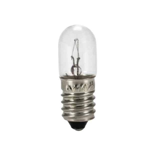 MICRO LAMPADINA ATTACCO E10 TUBOLARE 60V 2W T-10X28