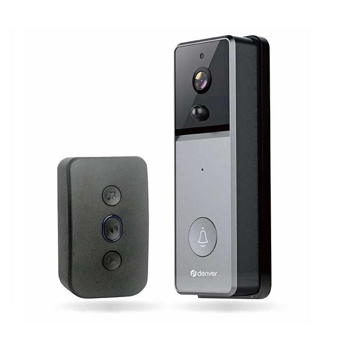 VIDEOCAMPANELLO VIDEOCITOFONO WI-FI FULL HD CON VISIONE NOTTURNA INFRAROSSI E SENSORE DI MOVIMENTO PIR - CAMPANELLO INTERNO APP TUYA COMPATTO CASA UFFICIO