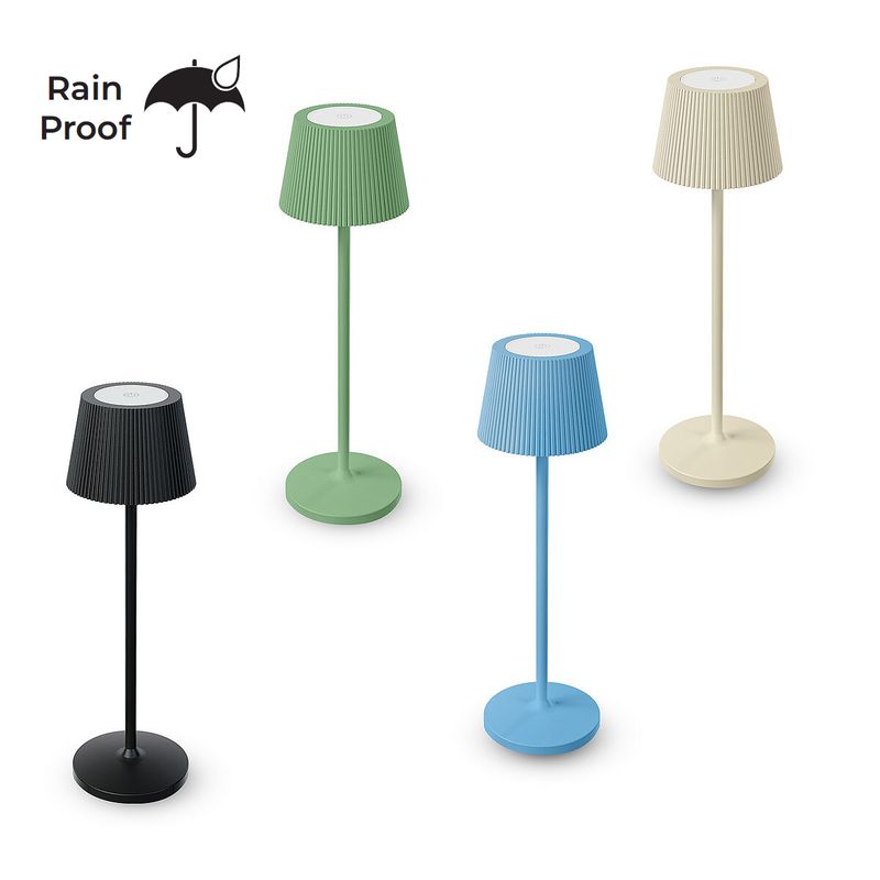 MINI LAMPADA LED DA TAVOLO DIMMERABILE TOUCH - CORPO IN ALLUMINIO - IMPERMEABILE (IP54) RICARICABILE CON CAVO USB INCLUSO - AZZURRO BIANCO CORTEN AVORIO ROSSO BLU VERDE NERO MINI LAMPADA LED DA TAVOLO DIMMERABILE TOUCH - CORPO IN ALLUMINIO - IMPERMEABILE (IP54) RICARICABILE CON CAVO USB INCLUSO - AZZURRO BIANCO CORTEN AVORIO ROSSO BLU VERDE NERO