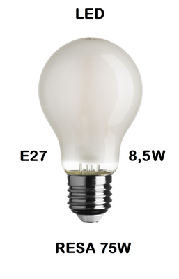 LAMPADINA LED GOCCIA / PERA LED STICK E27 8,5W (RESA 75W) IN VETRO SATINATO / SMERIGLIATO / SMERIGLIATA LUCE CALDA 2700K WIRELED A FILAMENTO TRASPARENTE LAMPADINA LED GOCCIA / PERA LED STICK E27 8,5W (RESA 75W) IN VETRO SATINATO / SMERIGLIATO / SMERIGLIATA LUCE CALDA 2700K WIRELED A FILAMENTO TRASPARENTE