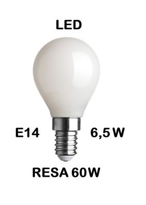 LAMPADINA LED PICCOLA - MINI SFERA / SFERETTA / PALLINA E14 6,5W (RESA 60W) VETRO BIANCO LATTE / OPALINA / OPALE / SILICA / MILK / FULL LIGHT LUCE CALDA 2700K LAMPADINA LED PICCOLA - MINI SFERA / SFERETTA / PALLINA E14 6,5W (RESA 60W) VETRO BIANCO LATTE / OPALINA / OPALE / SILICA / MILK / FULL LIGHT LUCE CALDA 2700K