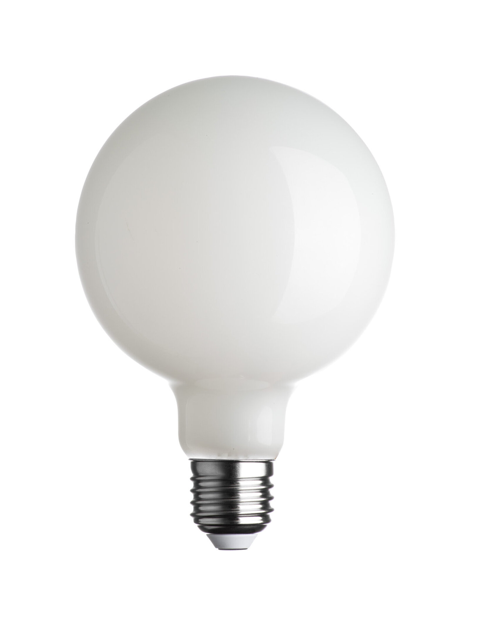 LAMPADINA LED GLOBO DIAMETRO 125mm E27 21,5W (RESA 200W) VETRO BIANCO LATTE / OPALINA / OPALE / SILICA / MILK / FULL LIGHT LUCE CALDA 2700K G125
