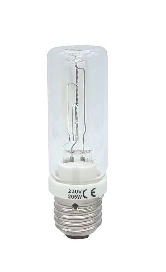 LAMPADINA TUBOLARE ECO ALOGENA E27 205W (RESA 250W) DIMMERABILE - ADATTA PER LAMPADE VINTAGE E DI DESIGN FLOS, ARTEMIDE, ECC.