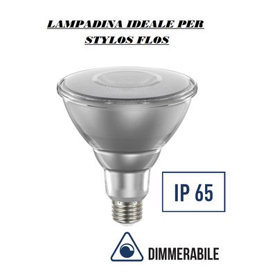 LED PAR38 WATERPROOF IP65 DIMMERABILE 16W (RESA 120W) IDEALE PER STYLOS FLOS