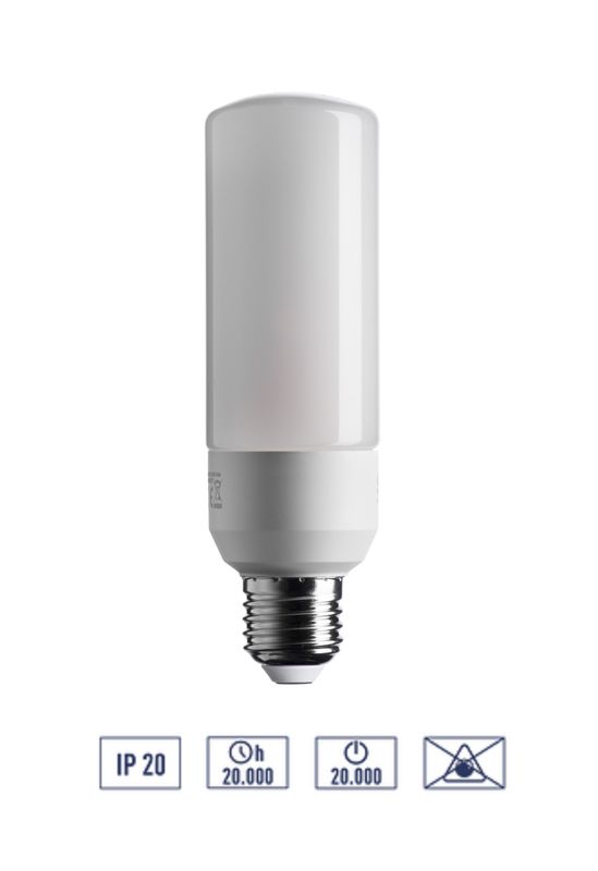 LAMPADINA LED TUBOLARE ATTACCO E27 12W DI CONSUMO RESA 100W T45
