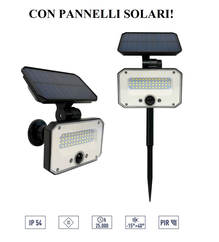 LAMPADA DA PARETE O TERRA CON PICCHETTO, PANNELLO SOLARE, SENSORE CREPUSCOLARE E RILEVATORE DI PRESENZA PIR NON RICHIEDE COLLEGAMENTO A RETE ELETTRICA LAMPADA DA PARETE O TERRA CON PICCHETTO, PANNELLO SOLARE, SENSORE CREPUSCOLARE E RILEVATORE DI PRESENZA PIR NON RICHIEDE COLLEGAMENTO A RETE ELETTRICA