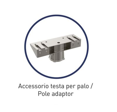 ACCESSORIO TESTA PER PALO PER FARETTI PROFESSIONALI KYOTO