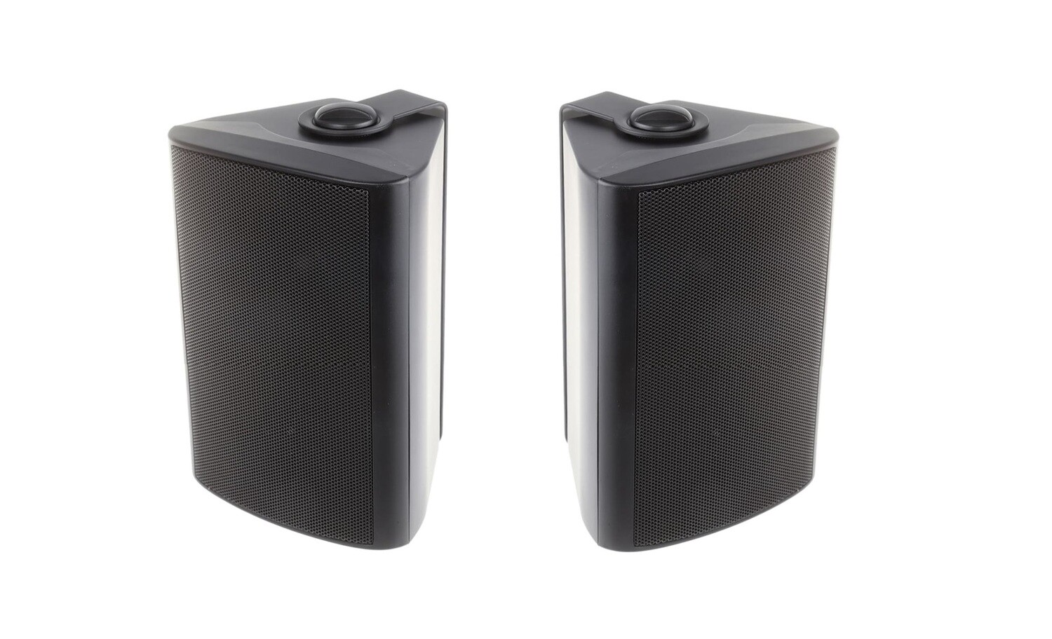 COPPIA DI DIFFUSORI A PARETE 100W 8 OHM CON TRASFORMATORE 70-100V E COMMUTATORE ESTERNO. GRIGLIA METALLICA E STAFFA DI FISSAGGIO A PARETE EVS802B