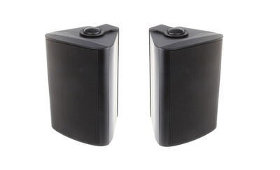COPPIA DI DIFFUSORI A PARETE 100W 8 OHM CON TRASFORMATORE 70-100V E COMMUTATORE ESTERNO. GRIGLIA METALLICA E STAFFA DI FISSAGGIO A PARETE EVS802B