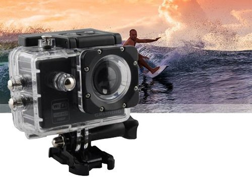 Action camera HD 1080p-720p GOPRO con custodia impermeabile waterproof fino a 30 mt., microfono e 10 accessori