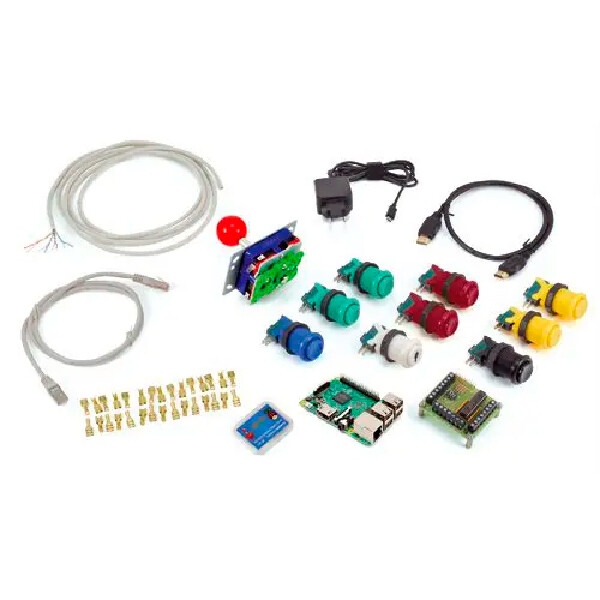 KIT RETROPIE OLD GAME ATARI, COMMODORE 64, GAMEBOY, NINTENDO, MSX, NEO GEO, PC DOS BOX, PSP, PLAYSTATION 1, SEGA, DUKE NUKEM, DOOM, WOLFESTEIN 3D, SUPER MARIO E MOLTI ALTRI (CONTIENE 1 Raspberry Pi 3)