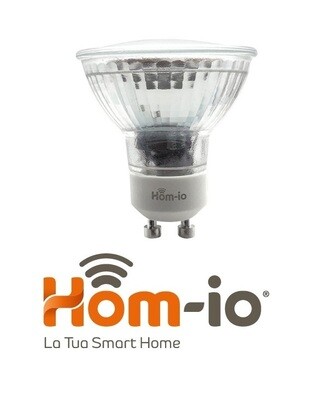 FARETTO LAMPADINA SMART DOMOTICA WIFI GU10 LUCE DINAMICA REGOLABILE 4,5W - HOM-IO