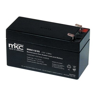 BATTERIA AL PIOMBO 12V 3,5Ah TAMPONE Accumulatore ricaricabile FASTON 4,8 mm