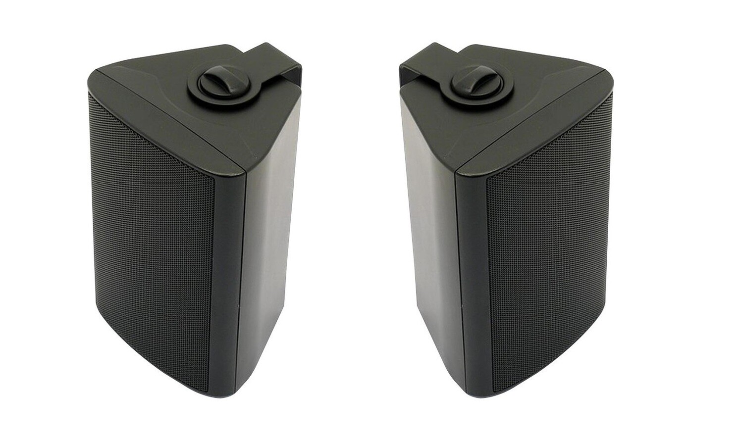 COPPIA DI DIFFUSORI A PARETE 80W 8 OHM CON TRASFORMATORE 70 - 100V E COMMUTATORE ESTERNO. GRIGLIA METALLICA E STAFFA DI FISSAGGIO A PARETE EVS602 BIANCHE O NERE