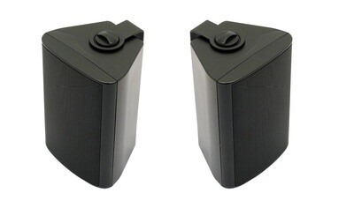 COPPIA DI DIFFUSORI A PARETE 80W 8 OHM CON TRASFORMATORE 70 - 100V E COMMUTATORE ESTERNO. GRIGLIA METALLICA E STAFFA DI FISSAGGIO A PARETE EVS602 BIANCHE O NERE