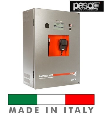 SISTEMA PER IMPIANTO EVAQUAZIONE PAW3502-V PASO COMPATTO DA PARETE LIGHT 500W 2 ZONE NORMATIVA EN54-16 ED EN54-4 IDEALE PER RISTORANTI NEGOZI E PICCOLI LOCALI SISTEMA PER IMPIANTO EVAQUAZIONE PAW3502-V PASO COMPATTO DA PARETE LIGHT 500W 2 ZONE NORMATIVA EN54-16 ED EN54-4 IDEALE PER RISTORANTI NEGOZI E PICCOLI LOCALI
