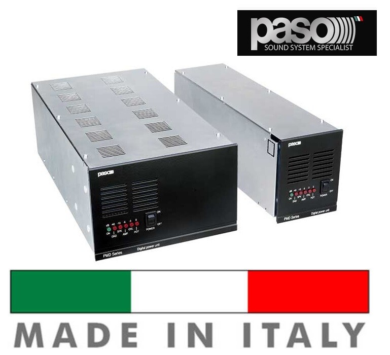 AMPLIFICATORI SERIE PMD IN CLASSE “D” PASO AD ELEVATA TECNOLOGIA ED AFFIDABILITÀ, COMPATTEZZA E RIDOTTO CONSUMO DI ENERGIA AMPLIFICATORI SERIE PMD IN CLASSE “D” PASO AD ELEVATA TECNOLOGIA ED AFFIDABILITÀ, COMPATTEZZA E RIDOTTO CONSUMO DI ENERGIA