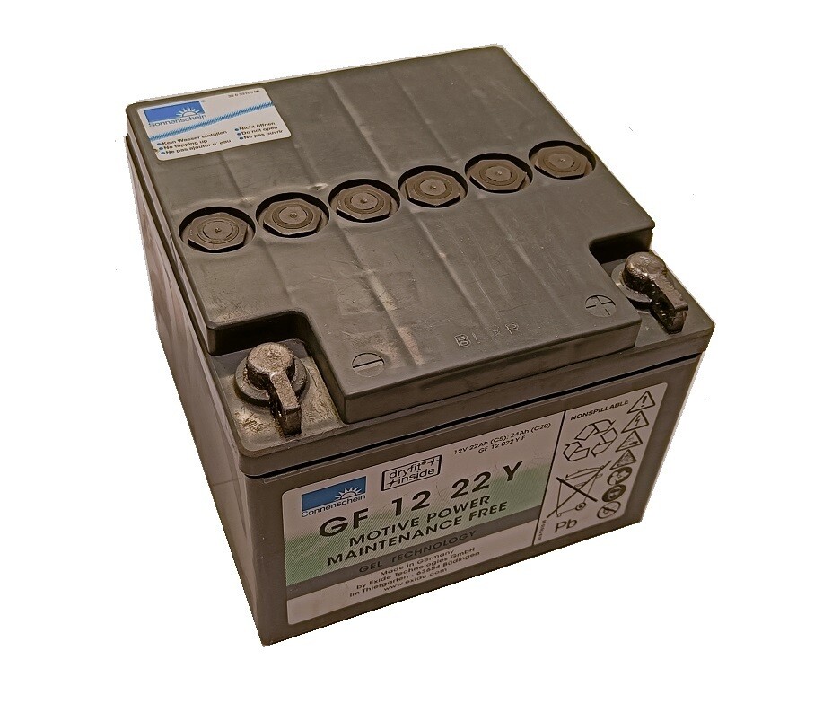 BATTERIA AL PIOMBO 12V 24Ah SPECIFICA PER CARRELLI DA GOLF