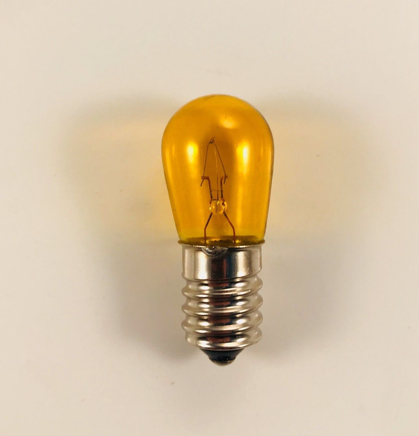 LAMPADINA COLORATA E14 5W 14V GIALLO PER CATENE LUMINARIE DI NATALE