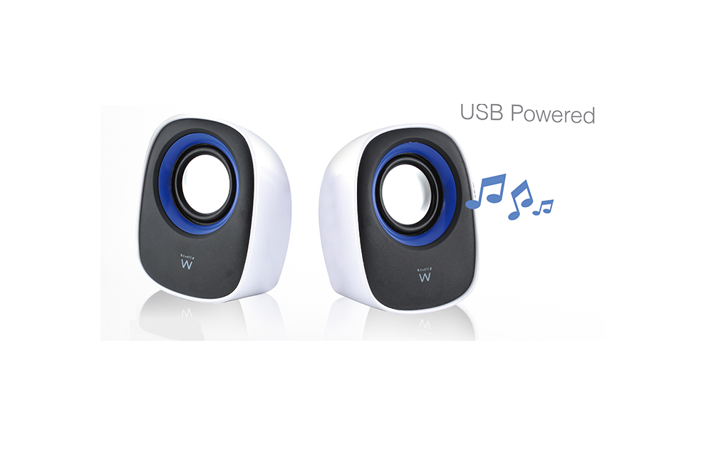 SISTEMA AUDIO COPPIA DI CASSE 2.0 ALIMENTATO VIA USB - IDEALI PER COLLEGARLE A COMPUTER, LETTORE CD, MP3, SMARTPHONE E TABLET