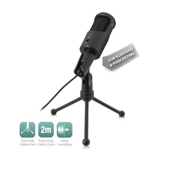 MICROFONO MULTIMEDIALE CON RIDUZIONE DEL RUMORE PER COMPUTER, SMARTPHONE, TABLET, CHAT, VIDEO, SKYPE, DIRETTE TWICH, YOUTUBE, CONFERENZE ZOOM GOOGLE MEET ECC.