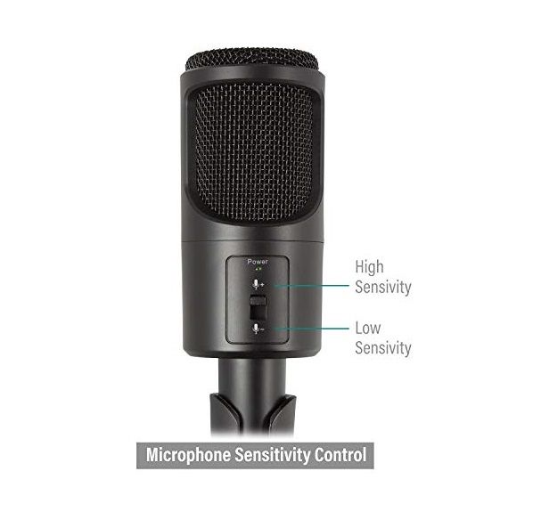 MICROFONO MULTIMEDIALE CON RIDUZIONE DEL RUMORE PER COMPUTER, SMARTPHONE, TABLET, CHAT, VIDEO, SKYPE, DIRETTE TWICH, YOUTUBE, CONFERENZE ZOOM GOOGLE MEET ECC.