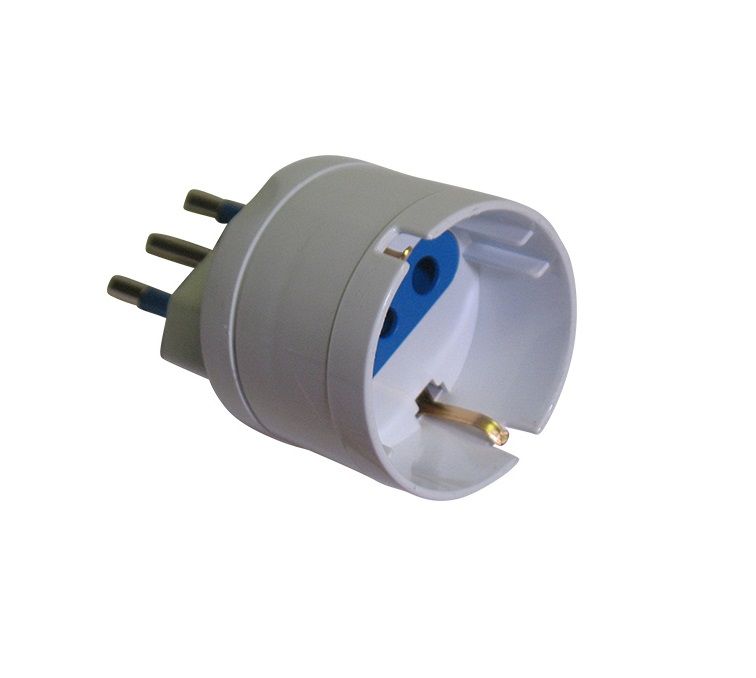 ADATTATORE DI RETE SPINA 10A CON PRESA SCHUKO