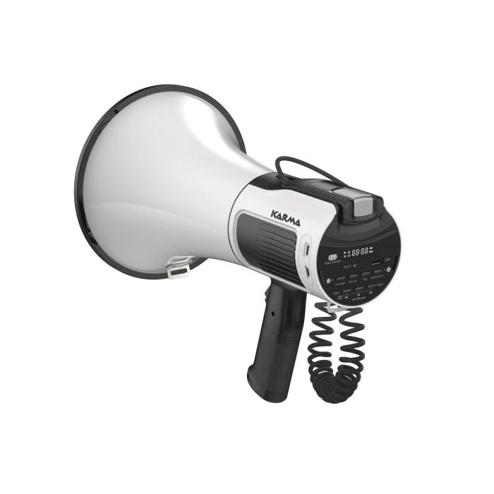 MEGAFONO 30W RICARICABILE GT 1231BT ULTIMA GENERAZIONE UDIBILE FINO A 800 METRI DI DISTANZA