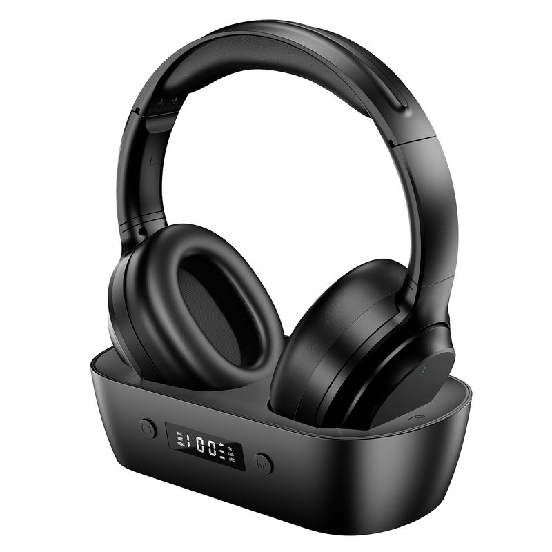 Radiocuffia Per TV Bluetooth Dotata di Circuito ANC Per La Cancellazione Del Rumore Di Fondo - Con Presa Ottica, HDMI ARC, USB C, 3.5mm E Coassiale